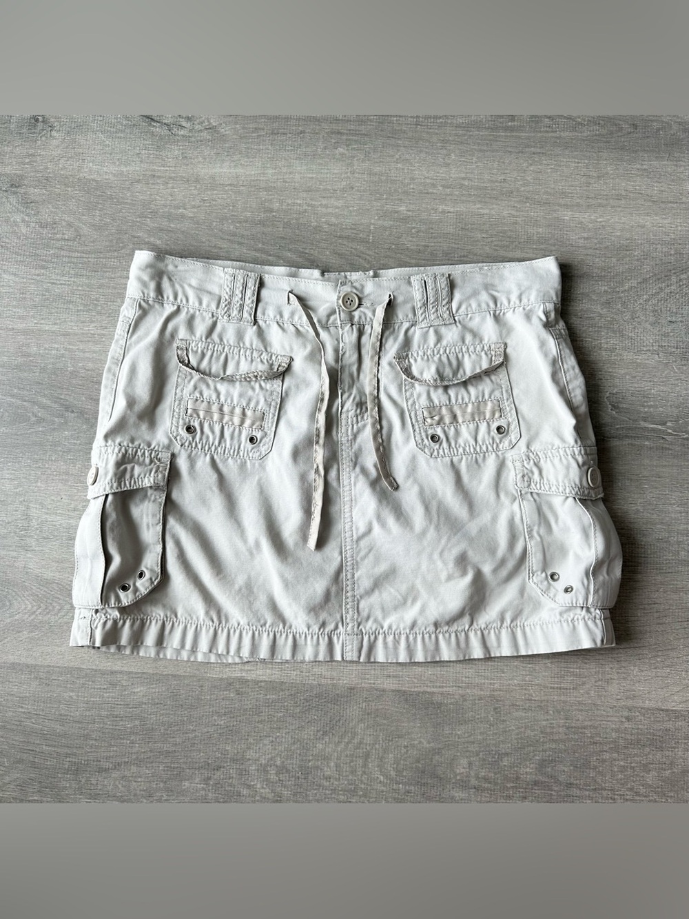 Rue 21 Cargo Mini Skirt with pockets cream
